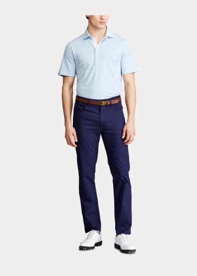 Ralph Lauren Classic Fit Stretch Lisle Polo Herre Danmark (WGZSX7563)